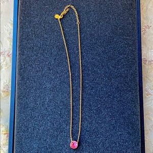 Touchstone crystal pink crystal necklace